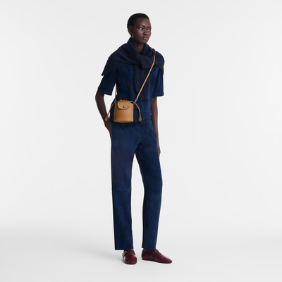 Le Pliage Xtra XS Bucket bag , Tobacco - Leather